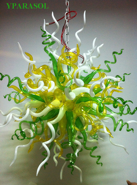 100% Mouth Blown Borosilicate New House Decoration Light Murano Glass Art Chihuly Style Modern Stair Pendant Lamps