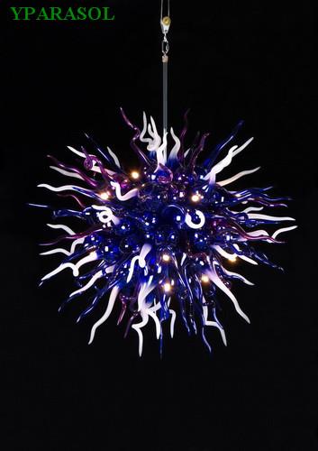 New Arrival Colorful Murano Glass Art Chandelier Living Room Lights Chihuly Crystal Small Blown Glass Cheap LED Chandelier Pendant