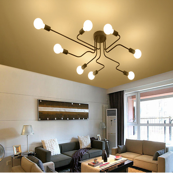 Personality ceiling lamp pendant lighting chandelier led long iron ceiling lamp modern ceiling light fixtures,lamp customization