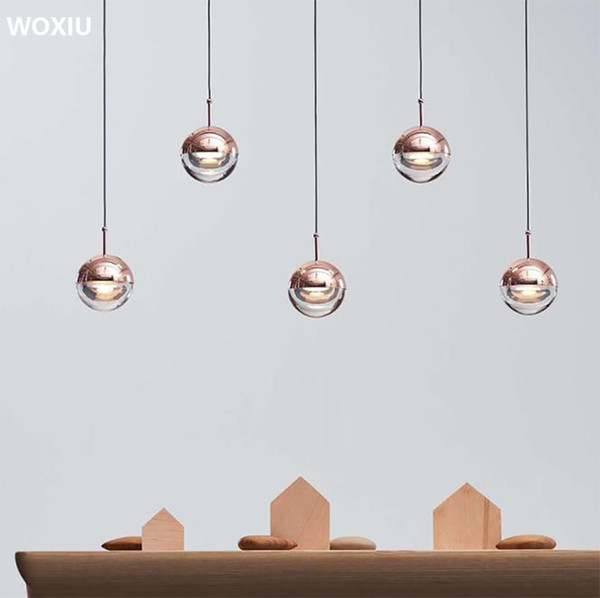 WOXIU nordic Postmodern Light luxury creativity Ball chandelier Bedroom Bedside Small chandelier Restaurant Bar Counter Cafe Lights