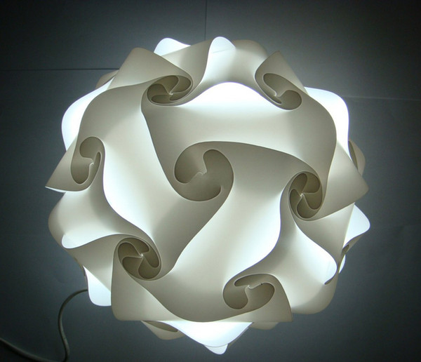 DIY Modern Pendant Ball novel iq lamp puzzle pendants white color pendant lights size 25cm/30cm/40cm Jigsaw Infinity lamp 9 colors available