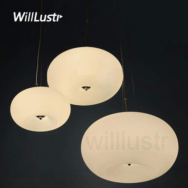 Donut Milk White Glass Pendant Lamp Dinning Living Room Restaurant Hotel Bar Cafe Loft Apple Doughnut Suspension Hanging Light