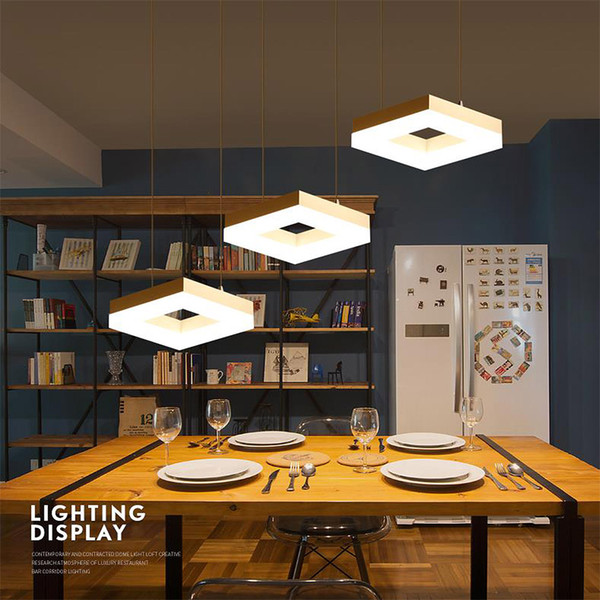 Chandelier Lighting Lustre Led Pendant Modern Metal Ceiling Plate Hanging Lamp Fixture Decoration Kitchen Dining Room Bedroom