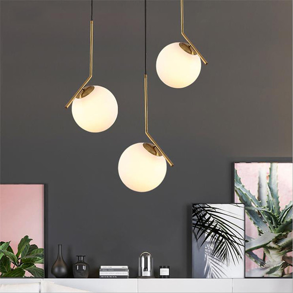 Modern Minimalist Pendant Light Lamp Nordic Ceiling Clothing Decoration glass ball Lamp for Living Room Bedroom Dining Room