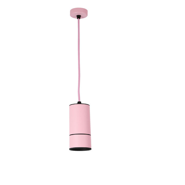 Cylinder Shape hanging light Kitchen Island Spot Light 12 W Modern Pipe Pendant Lamp Pink Color New arrival