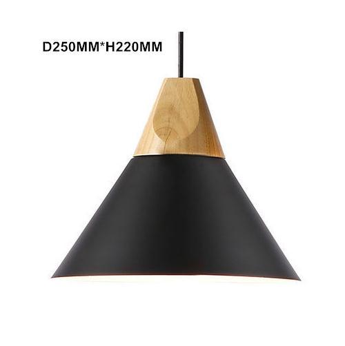 Nordic Modern Wood Pendant Lights Colorful Aluminum lamp shade Luminaire Dining Room Lights Pendant Lamp For Home Lighting