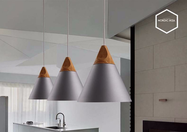 Nordic combined bar real wood Pendant Lights multicolor Aluminum lamp shade Pendant Lamp for dining room home lighting