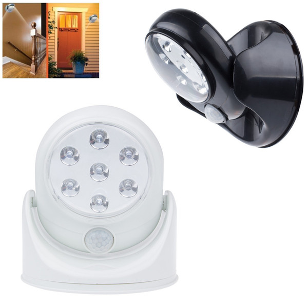 LED Infrared Sensor Lamp Cordless Sensor Light Motion Activated 360 Degree Rotable Small Night Light Bed Lighting Wall Lamp