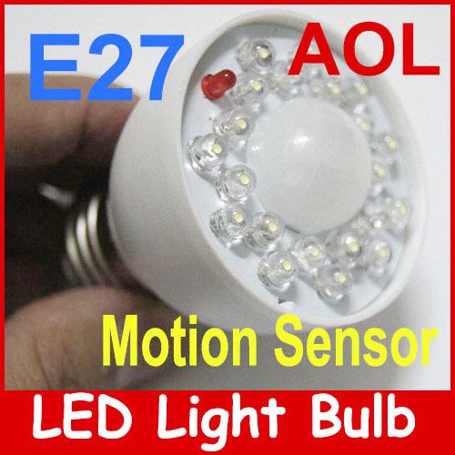 E27 Energy Saving LED Human sensor lights PIR Occupancy Motion Sensor White Light Bulb smart 3W