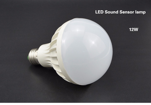 Smart Sound / PIR Motion Sensor LED lamp light 3W 5W 7W 9W 12W E27 220V Induction Bulb Stair Hallway Night light white color