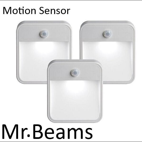 led Intelligent induction night light human infrared light control led square sensor light battery-powered motion sensor