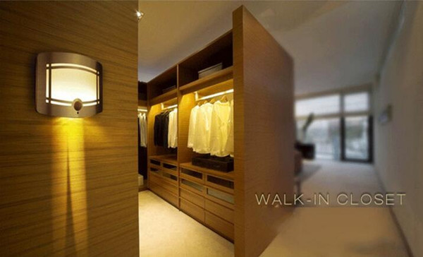 Wireless Motion Sensor Wall Light Battery-Powered LED Nightlight Wall Light Lamp for Stairs Cupboards Wardrobes
