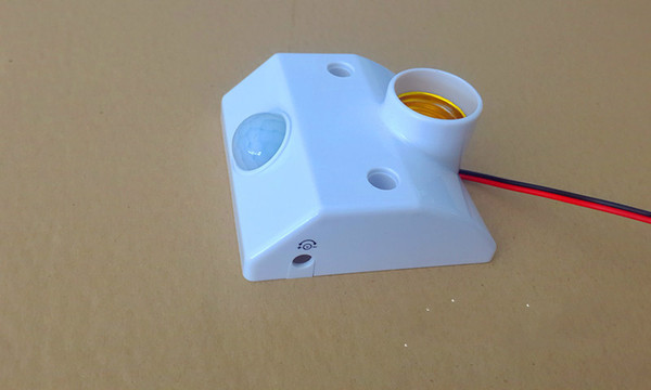 free shippingLight bulb switchHuman body infrared sensor switch lamp holder corridor delay sensor adjustable 220V