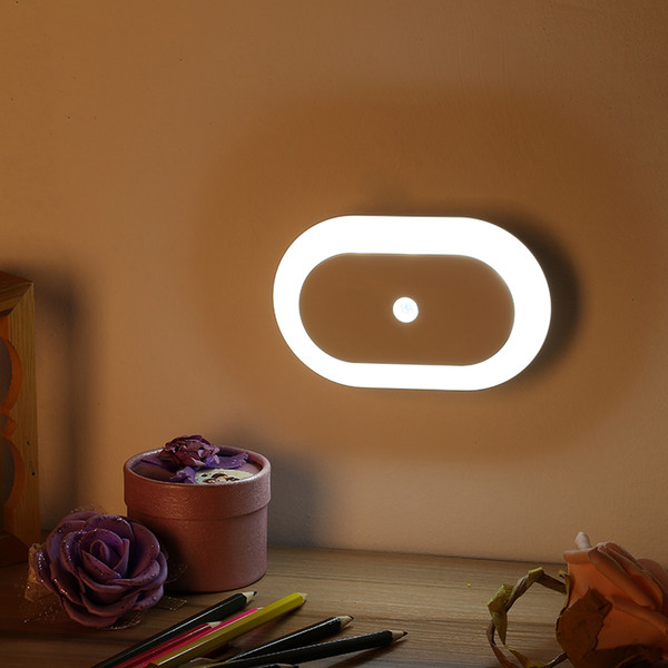 Night light Sleep Friendly UFO Battery-Powered Motion-Sensing LED Stick-Anywhere Nightlight with white Color Light baby light