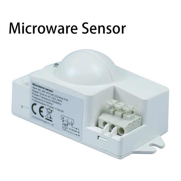 1PC Microwave Radar Sensor Switch Auto Induction Microwave Motion Sensor Detector For Panel Ceiling Light Fluorescent Lamps