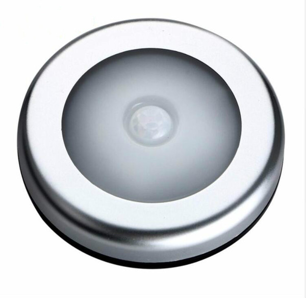 6LED PIR Body Motion Sensor Activated Wall Light Night Light Induction Lamp Closet Corridor Cabinet led Sensor Light battery