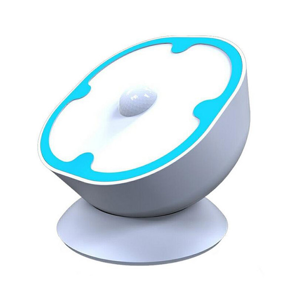 360° Rotating Motion Sensor Night Light RechargeablePowered LED Wall Light Cordless Automatic Security Lights Stick Anywhere