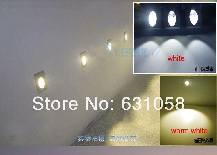 high quality 3pcs Modern Brief LED Stair Light 85-265V 3W Wall Mounted Spotlight Background Light Step Aisle Lamp