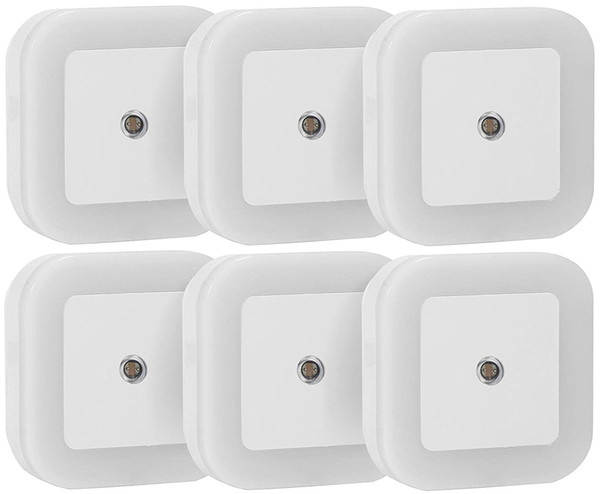 TL-LSNL-6P 0.5W Plug-in LED Night Light Lamp with Dusk to Dawn Sensor, Daylight White, 6-Pack