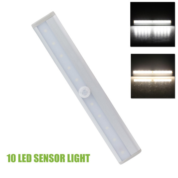 10 LED Wireless PIR Auto Motion Sensor Light Intelligent Portable infrared Induction Lamp Night Lights for Cabinet Hotel Closet