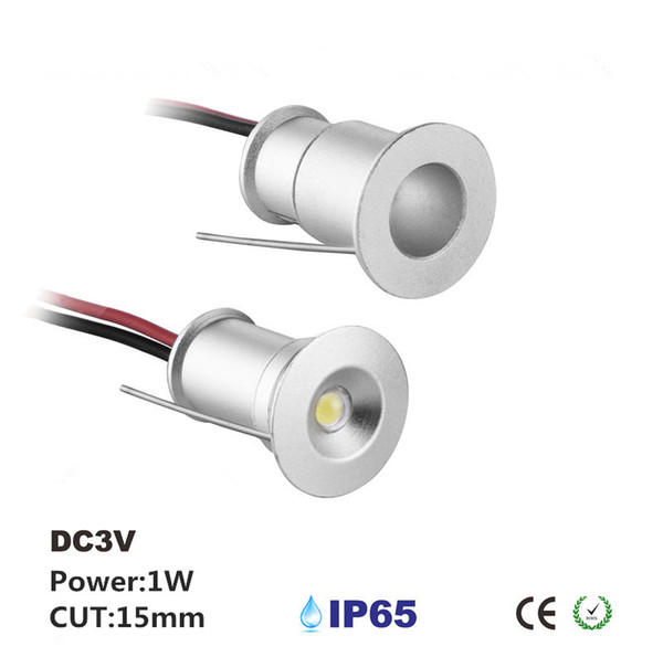 1W Mini Cabinet Spot Light, Ceiling Spotlight 30/120 Degree 15mm Cutout, DC3V/300mA Input Led Furniture Light 9pcs/lot