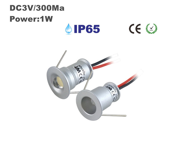 1W Round Ceiling Spotlights, Led Downlights DC3V Input 30D/120D Recessed Spotlights 15mm Cutout Household Lights 36pcs/lot