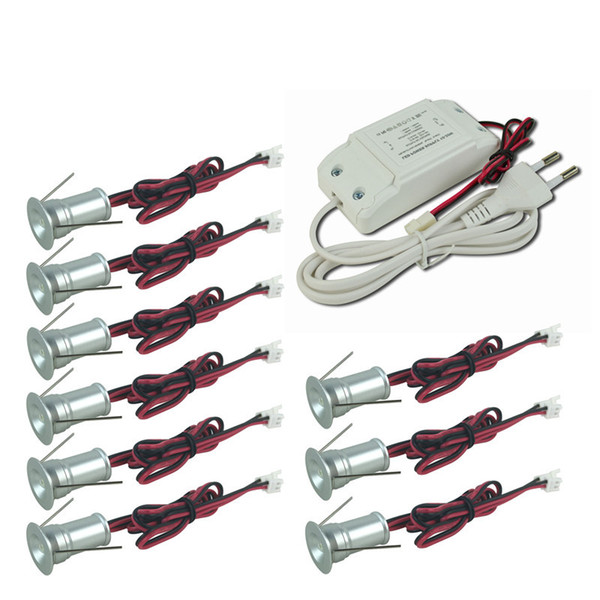 1W Dimmable and Non-Dim led spotlights Decoration Downlight 15mm 120 degree Mini spotlight 95Lm 80Ra CE ROHS 9PCS/Set