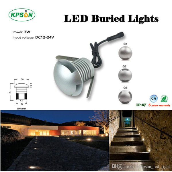 100pc/lot new design polarized light step light, 3W stairs light solar use CE and ROHS ip67 waterproof 12v/24v mini LED floor light