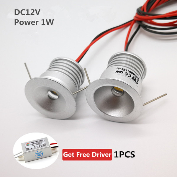 1W Led Ceiling Spotlight DC12V Decoration Downlight 25mm Cutout 60/120 Beam Angle DIY Lamp Stair Indicating Light 9pcs
