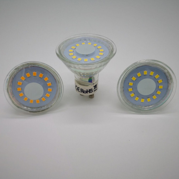 High Quality Bridgelux SMD2835 15LED 4W 230V GU10 Spotlight Bulb 220V Energy Saving GU10 LED Light High Ra80 Warm Cold White Free Shipping
