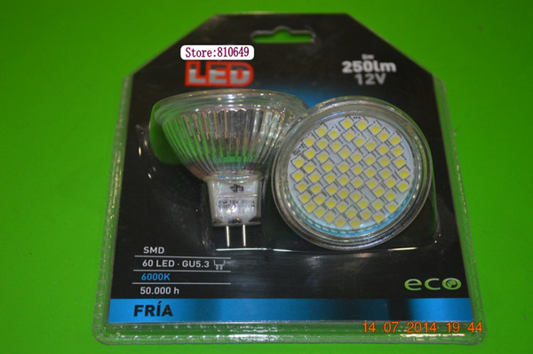 AC12V 3W Gu5.3 Led Spot Lights Mr16 Led Bulbs LED Spot Light DC12V Lamps Cold White Warm White Free Shipping