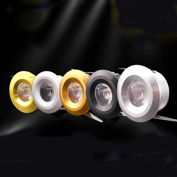 1W Mini LED Spotlight Super Small Lamp LED Cabinet Lighting With Black / Silver/ Gold Body Color