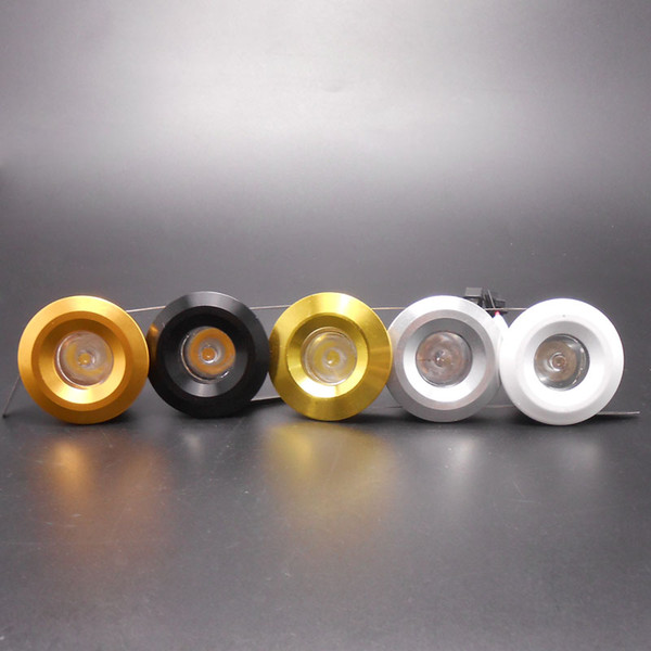 3W Mini LED Spotlights Super Small Lamps LED Cupboard Lighting With Black / Silver/ Gold Body Color