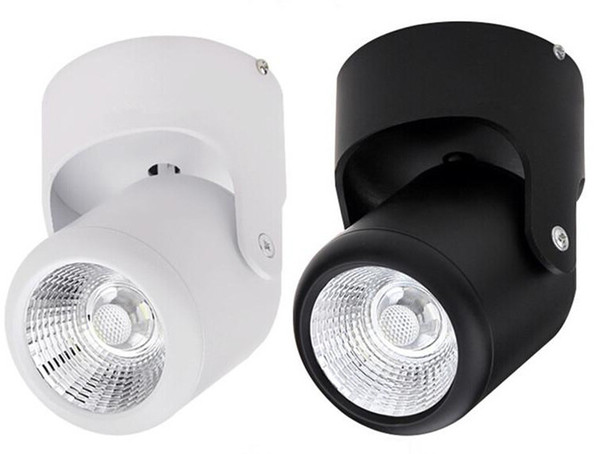 Factory Hot Sale White shell/Black shell Dimmable 15W Warm Cold White/ Natural White Surface Mounted COB Led Down Light Led Spot light