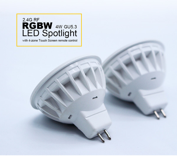 2.4G RF 4W MR16 WIFI Smart LED Spotlight RGBW LED Dimmable Lamps with 2 Years Warranty