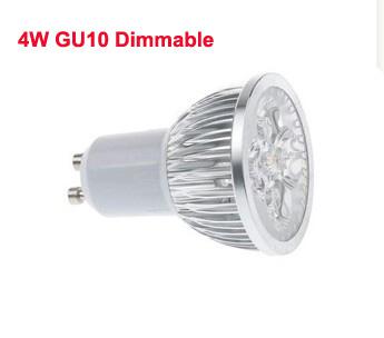 4W GU10 LED Dimmable Spotlights No 4x3W Real 4x1W GU 10/E27 Downlight 4 Watts Dimming Spot Lamp CE ROSH WW/CW 2 years warranty 110/220V