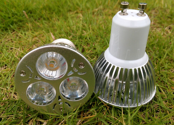 3W GU10 E27 E14 LED Spotlights Bulb Lamp AC 85-265V GU 10 Ceiling Spot 3leds Spotlights Warm white Cool white for Indoor Bedroom Bathroom