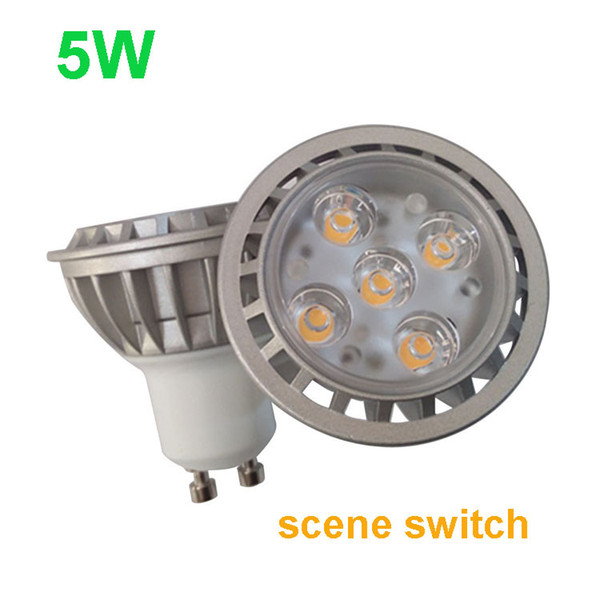 50mm diameter 5w scene switch dimmable led spot light