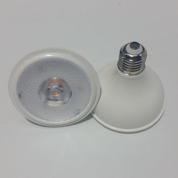 Free shipping full white plastic PAR30 E27 12w cob LED spot light 3000k 4000k 6000k AC85-265V 2 years warranty