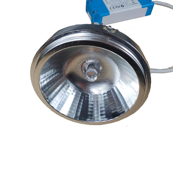0-10V 10W 12W Dimmable LED AR111 Spot Bulb Aluminum Reflector Spotlight 15 Degree 24 Degree COB Chip