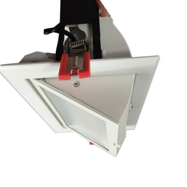 High 90+ CRI LED Rectangular Spotlight, Extra Bright Commercial Recessed Lighting 20W 30W 40W 50W Adjustable 60 Degree