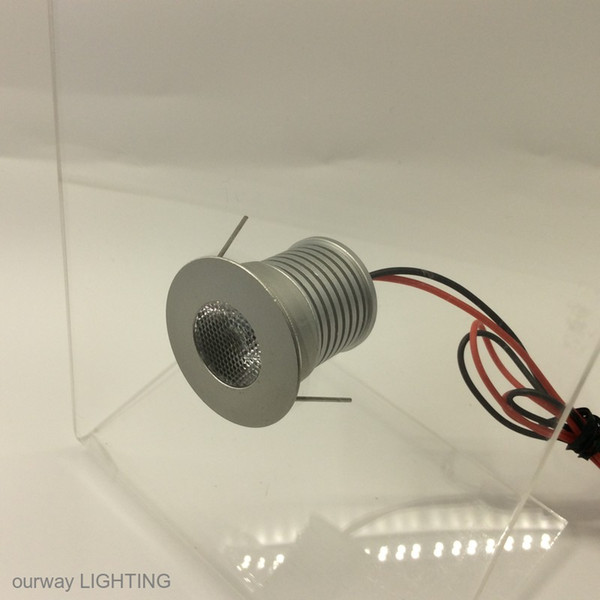 Show Case Silver Mini LED Light AC85-265V 3W Good Heat Radiation Energy Saving Aluminum Slight Recessed Downlight