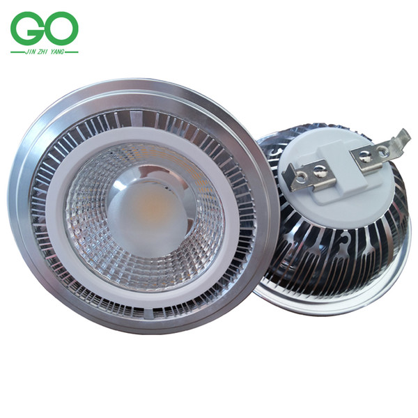 LED AR111 Spotlight 15W COB ES111 QR111 45mil Bridgelux GU10 G53 12VDC 110V 120V 220V 230V 240V Equal 120W Halogen Lamp Indoor Lighting