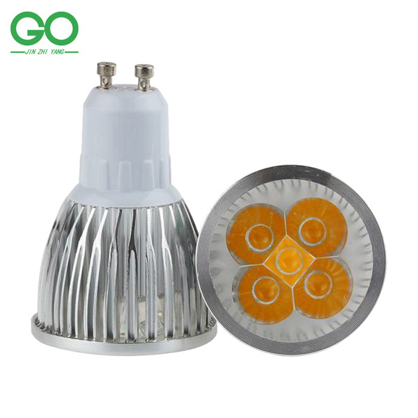 LED Spotlight GU10 5W Dimmable 45mil Bridgelux Chip LED Spotlights 110V 120V 220V 230V 240V Spot Lights Equal 50W Halogen Lamp