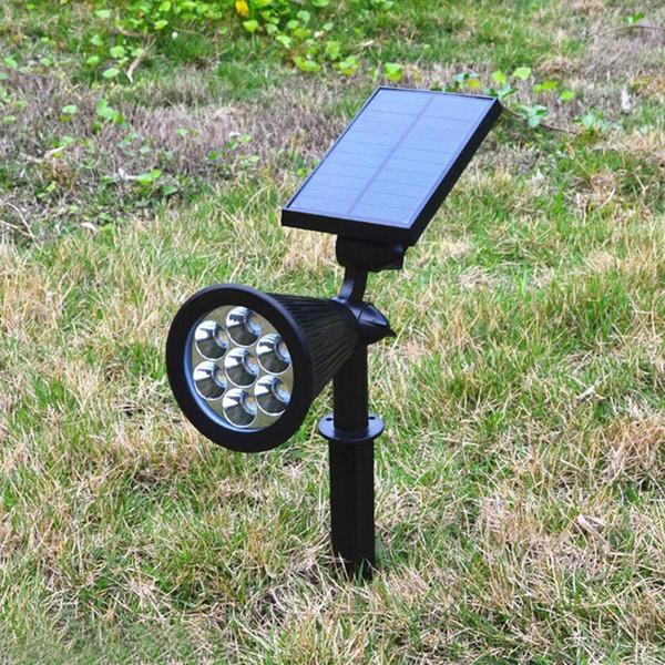 7 LED Solar Spotlight Outdoor Flood Lights Garden Yard Lawn Wall Lamp Waterproof
