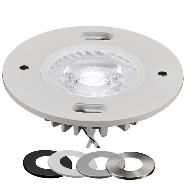 factory Online wholesale DC12V 3W/5W dimmable LED indoor white cabinet puck light with interchangeable magnetic cover
