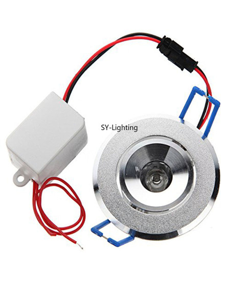 1W high power LED Ceiling Spot Light Cabinet Recessed DownLight Lamp Bulb Red Green Blue Yellow White Warm White UV, (Package of 10)
