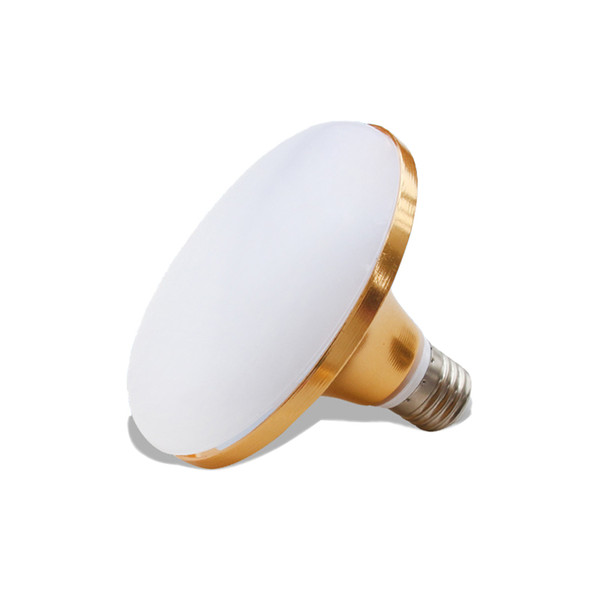 AC220V E27 LED Flying Saucer Lights Indoor High Power Bulb White Light Waterproof Bulb Golden 2pcs/lot
