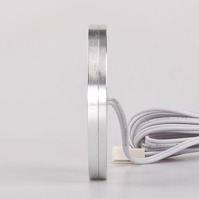 Free Shipping Round Led Puck Cabinet Light 9pcs of SMD5050 1.8w Slim Rigid Strip White Warm White