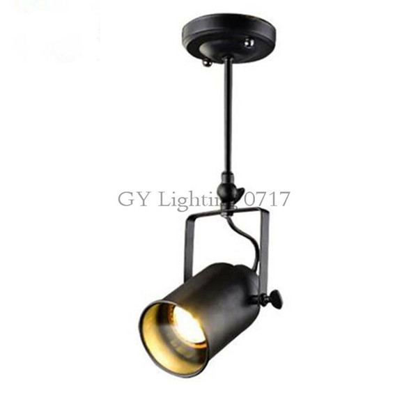 Industrial LOFT 5W cob led spotlights American style ceiling spotlight rod Lighting store project vintage ceiling spot lamp